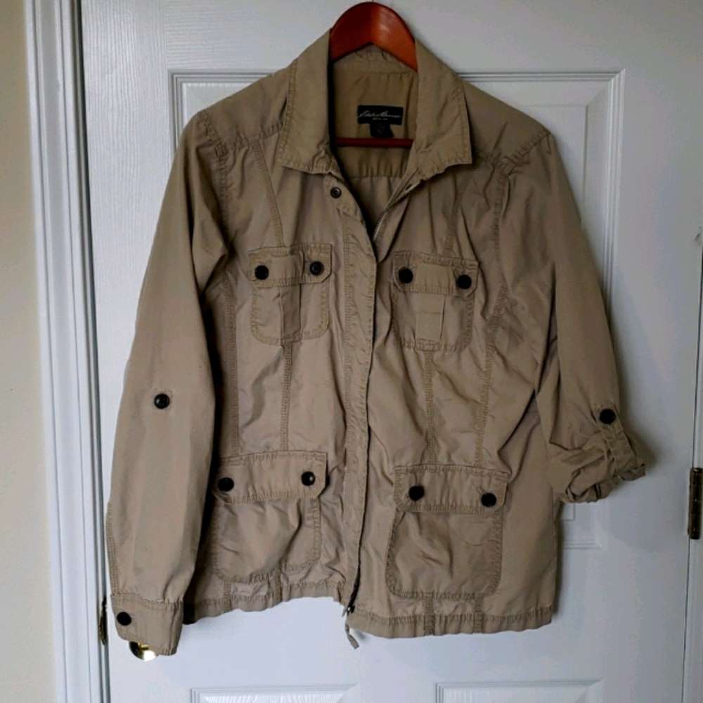 Eddie Bauer Khaki Windbreaker
